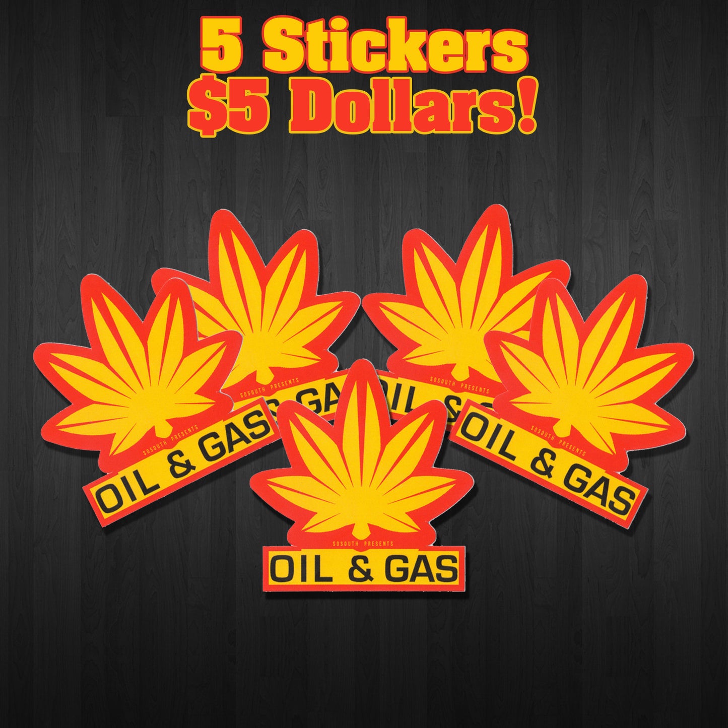 Oil & Gas - Stickers (5 Count)